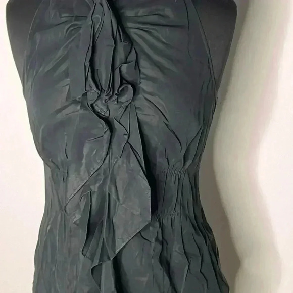 Vince Sheer Sleeveless Black Blouse Size 8 ((RR)) - Picture 4 of 6